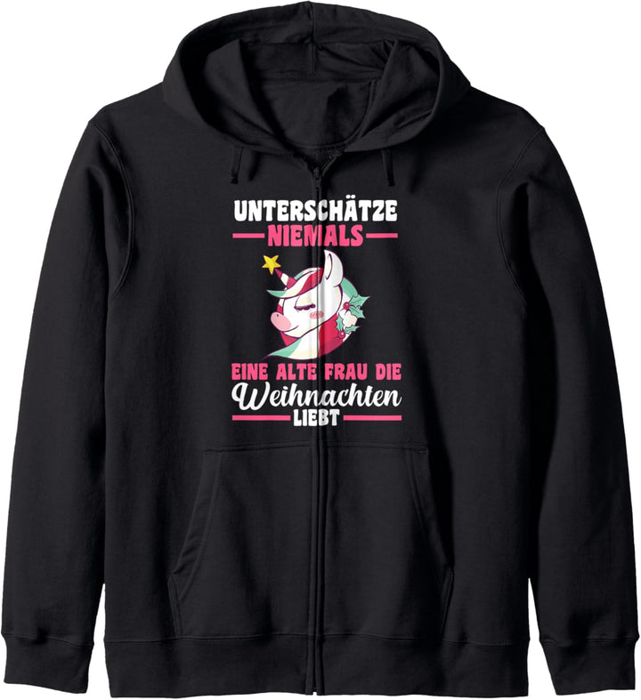 Weihnachts Einhorn Weihnachtsfest Weihnachten Kapuzenjacke