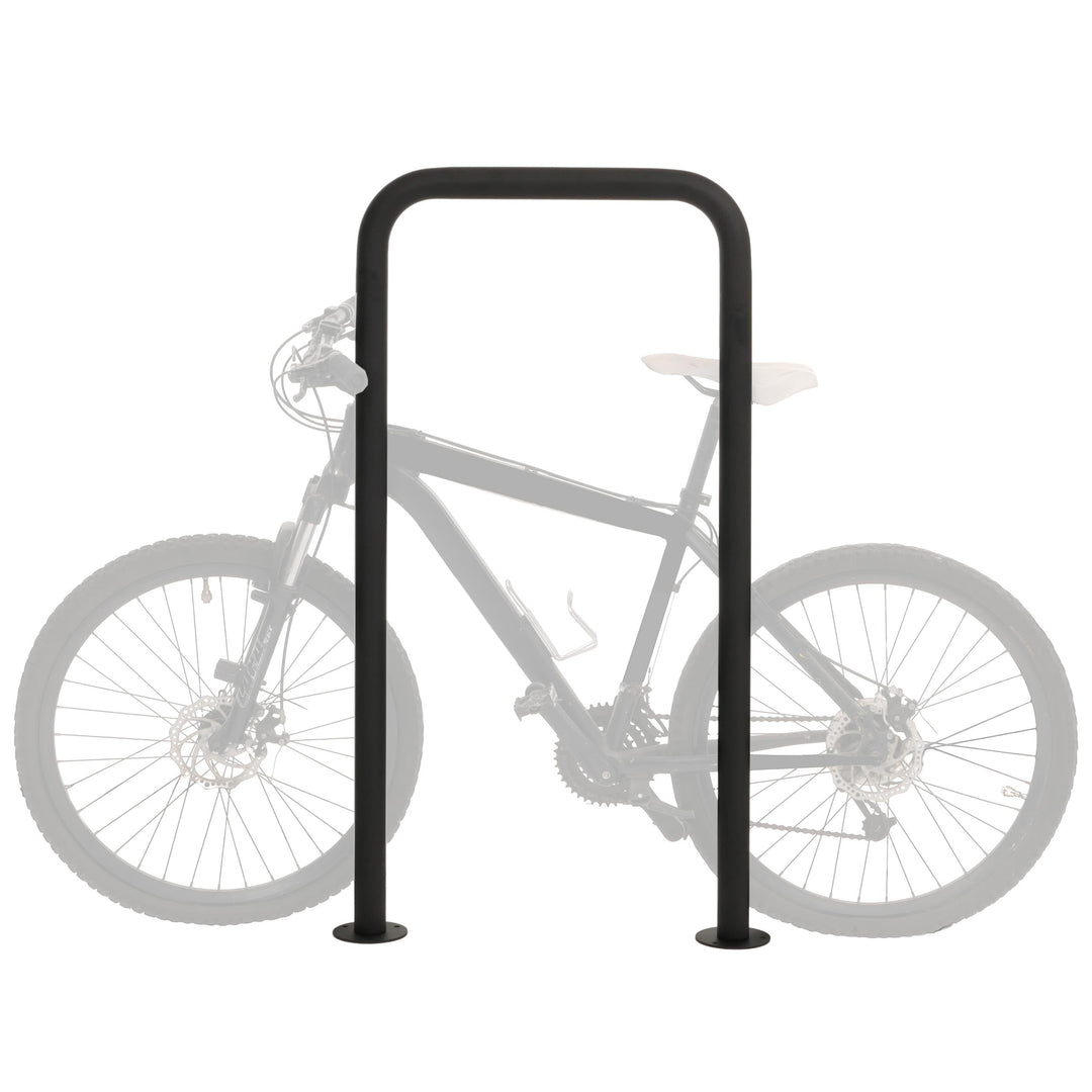 Mendler Fahrradbügel HWC-N42, Fahrradständer Anlehnbügel Bügel Absperrung, In-/Outdoor Stahl pulverb