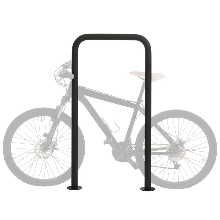Mendler Fahrradbügel HWC-N42, Fahrradständer Anlehnbügel Bügel Absperrung, In-/Outdoor Stahl pulverb