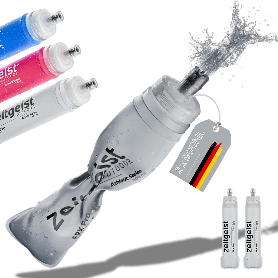 Soft Flask 500 ml FRX Pro (2er Set) Laufflasche TPU, BPA-frei, Faltflasche, faltbare Trinkflasche fü