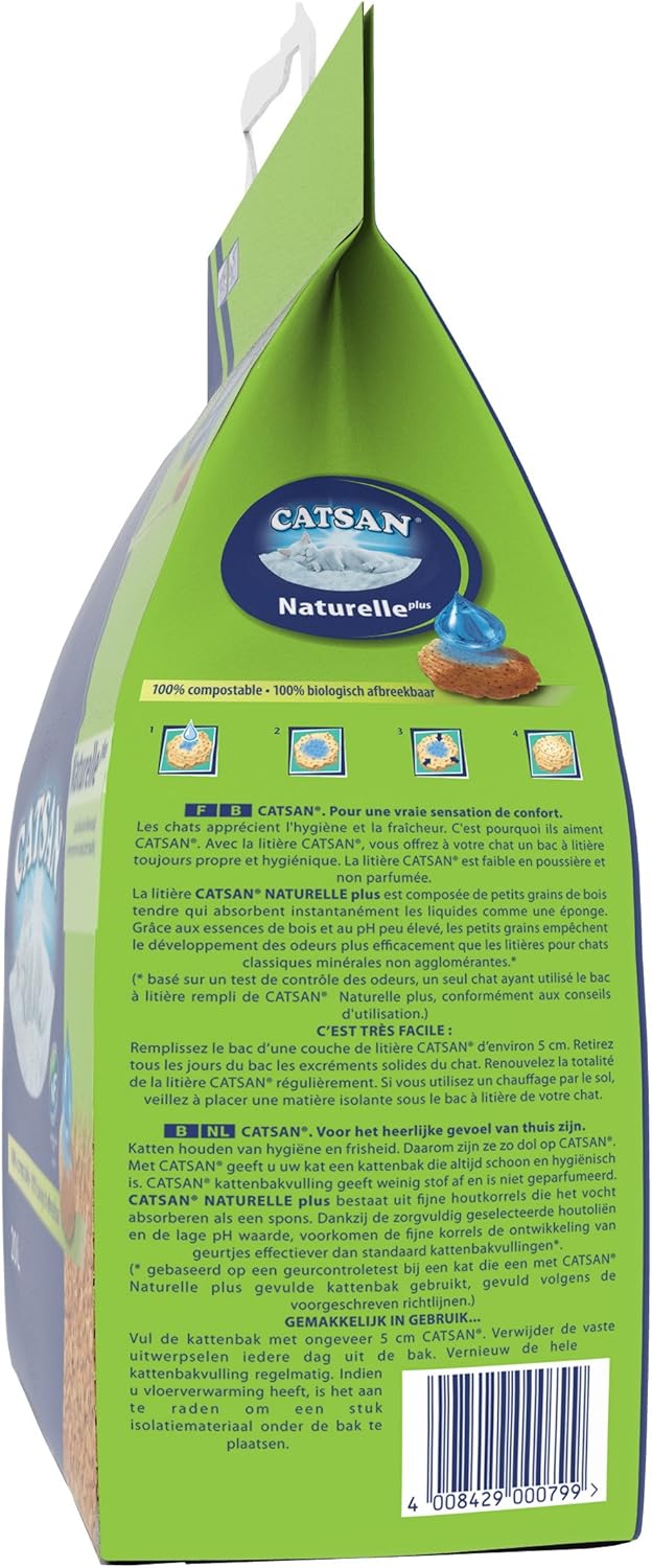 Catsan Naturelle Streu 1x 20 Liter 20 l (1er Pack), 20 l (1er Pack)