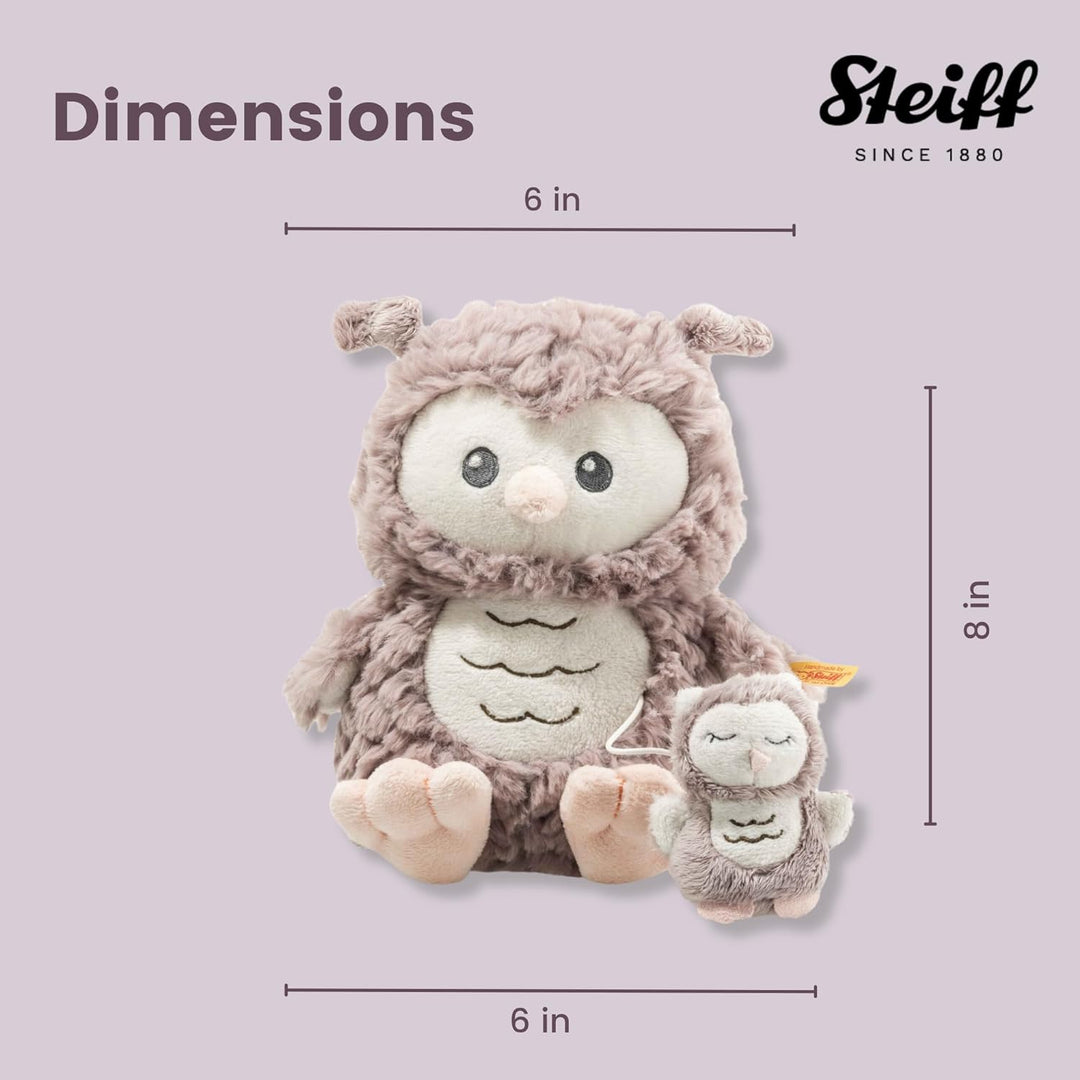 Steiff Spieluhr Eule Ollie, Süsses Stofftier, Jungen, Mädchen & Babys ab 0 Monaten, Soft Cuddly Frie