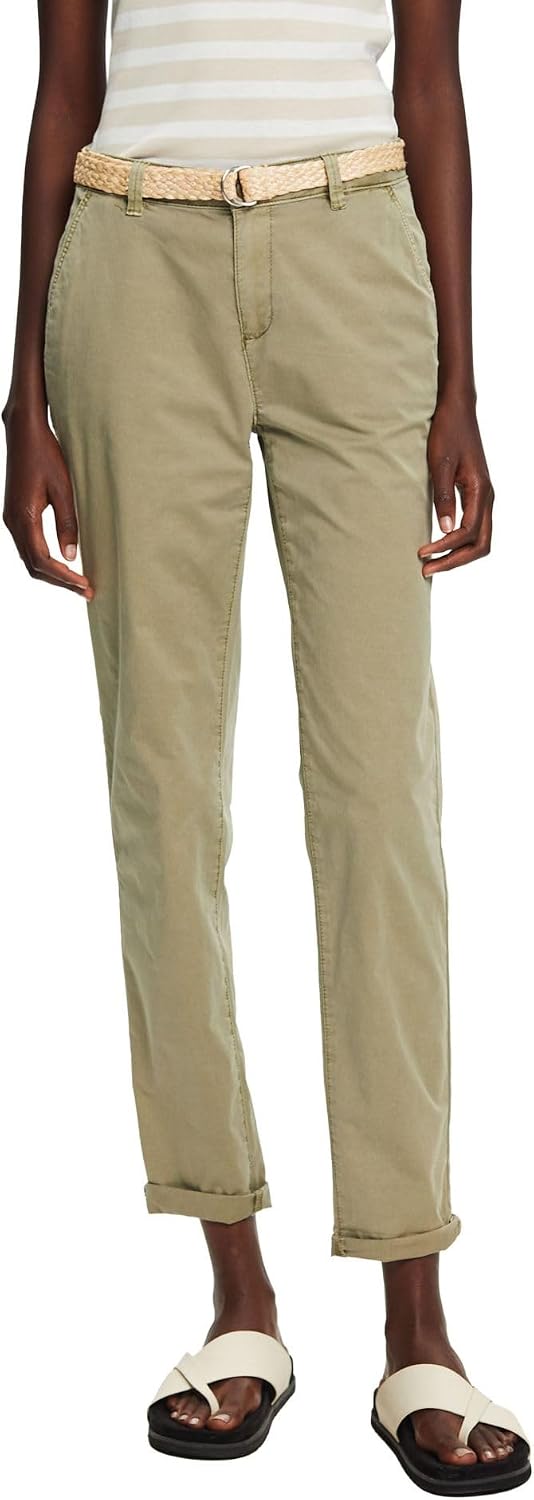 ESPRIT Damen Hose 993ee1b312 44W / 30L 345/Light Khaki, 44W / 30L 345/Light Khaki