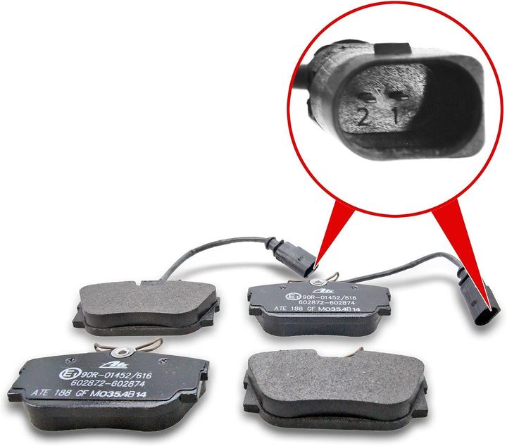 ATE 13.0460-2872.2 Bremsbelagsatz, Scheibenbremse