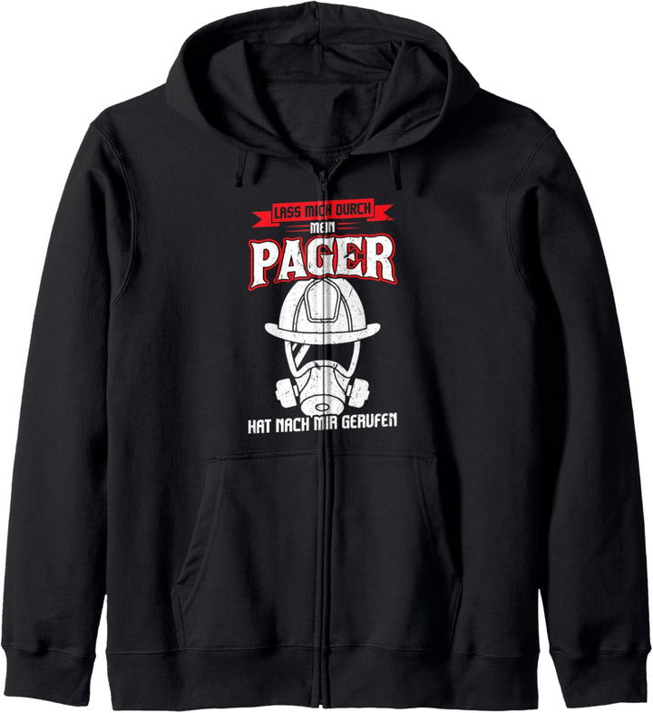 Feuerwehrmann Pager Feuerwehr Kapuzenjacke