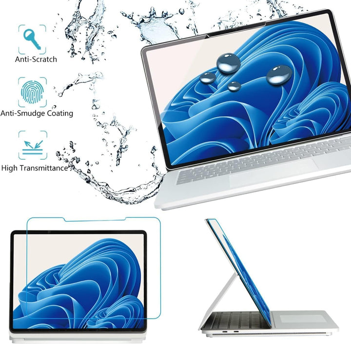 MEGOO Surface Laptop Studio 2/1 Displayschutzfolie (14,4 Zoll), Härtegrad 9H, kratzfest, einfache In