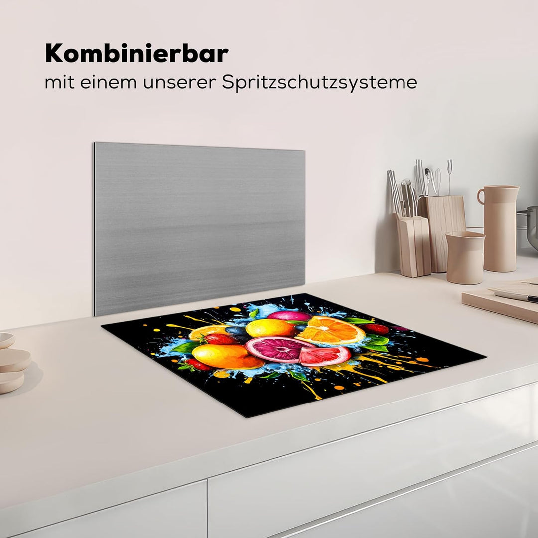 KitchenYeah© Herdabdeckplatte 59x51 cm Einteilig Abdeckplatten Cerankochfeld Abdeckung Ceranfeld Her