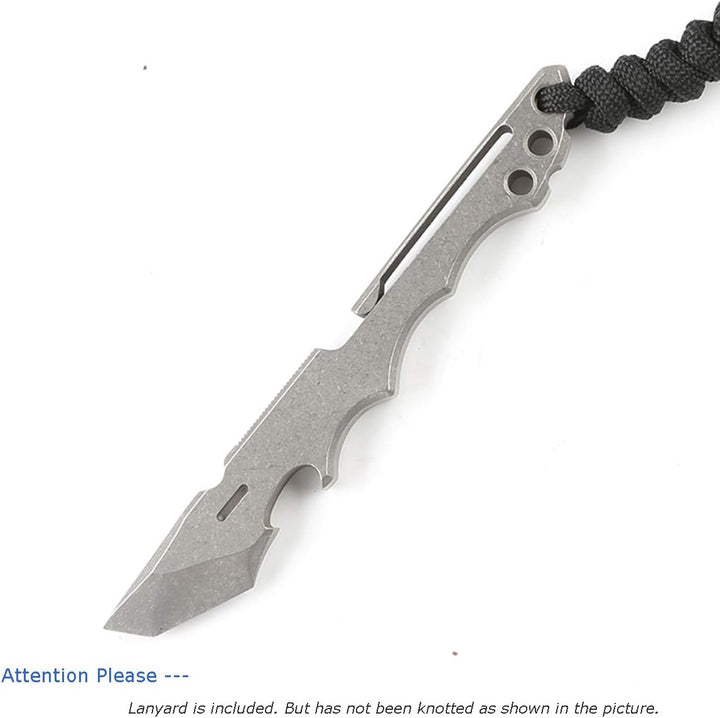 Titan-Stemmeisen EDC Outdoor Multi Tool mit Flaschenöffner Box Öffner Clip-Funktion für Outdoor Camp