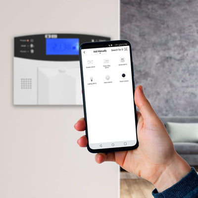 Multi Kon Trade M2B GSM Funk Alarmanlage mit LCD Display – umfangreiches Alarmanlagen Komplett-Set m
