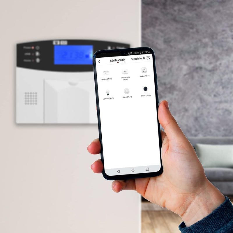 Multi Kon Trade M2B GSM Funk Alarmanlage mit LCD Display – umfangreiches Alarmanlagen Komplett-Set m