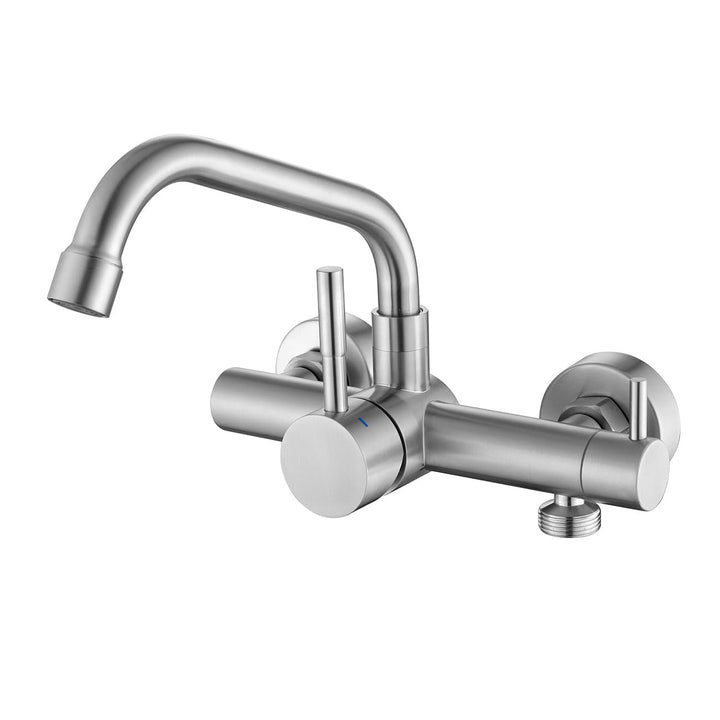 Wasserhahn Küche Wandmontage für Geschirrspüler/Waschmaschine, Küchenarmatur Wand Mischbatterie mit