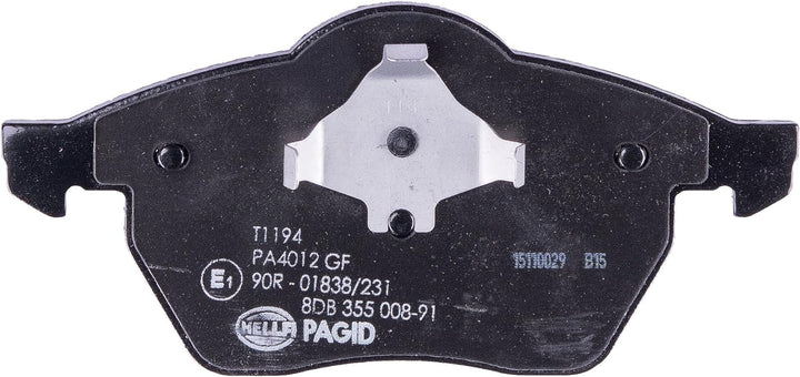 HELLA PAGID 8DB 355 008-911 Bremsbelagsatz - T1194 - Dicke/Stärke: 20.6mm - Bremssystem: Teves - mit