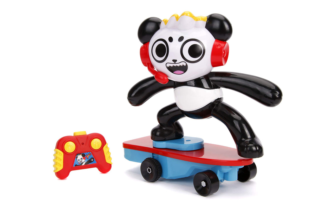 Jada Toys Ryans World 253194001 RC Skateboard Stunt Panda, Mehrfarbig