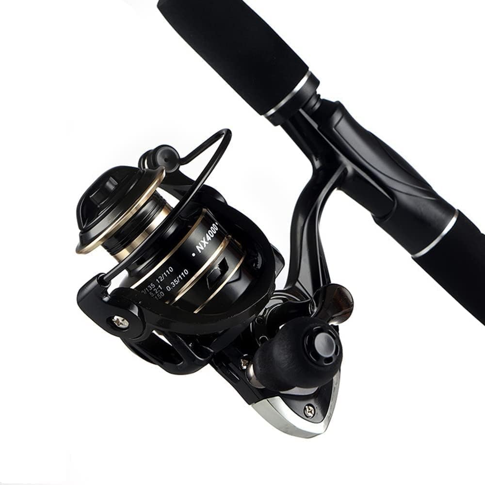 Boat Rock Spinning Angelrolle 12BB/14BB 5.2: 1/4.7:1 Karpfen-Angelrolle aus Metall 1000 2000 3000 40