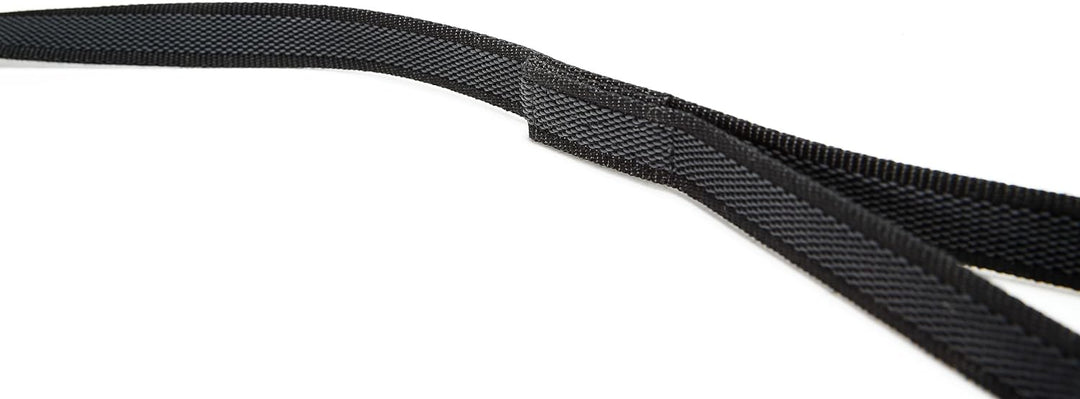 IDC Color &amp; Gray gumierte Leine, 20 mm x 10 m mit Schlaufe, Schwarz-Grau Schwarz-Grau 20 mm x 10 m (