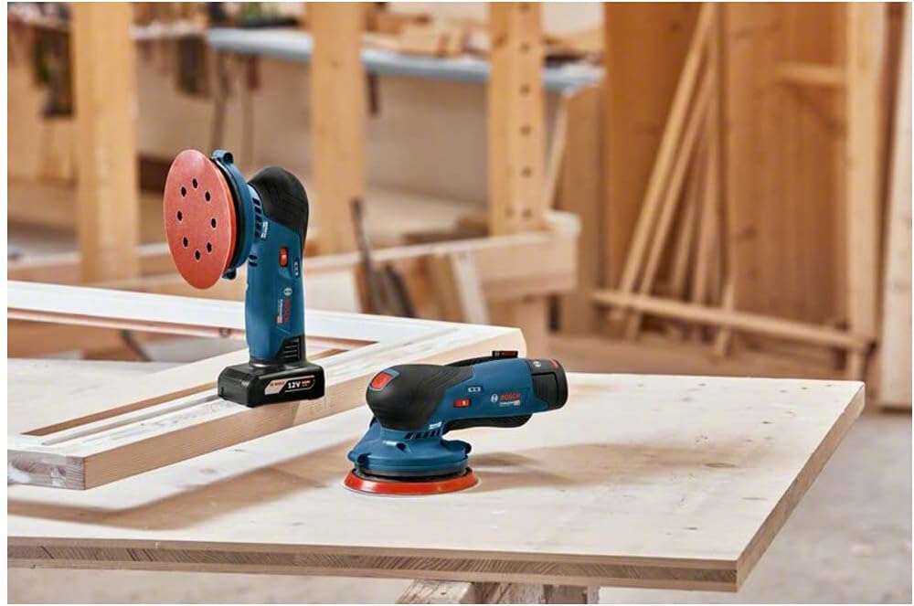 Bosch Professional 12V System Akku Exzenterschleifer GEX 12V-125 (inkl. Schleifteller (125 mm), 1x S
