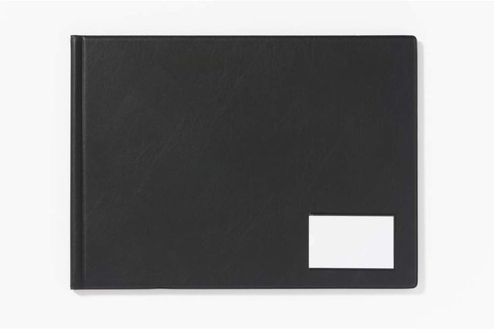 Exacompta Sichtmappe mit Deckel PVC, DIN A3 quer 24 Hüllen Goldline, 1 Stück schwarz 24 Taschen A3 (