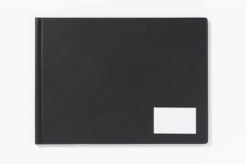 Exacompta Sichtmappe mit Deckel PVC, DIN A3 quer 24 Hüllen Goldline, 1 Stück schwarz 24 Taschen A3 (