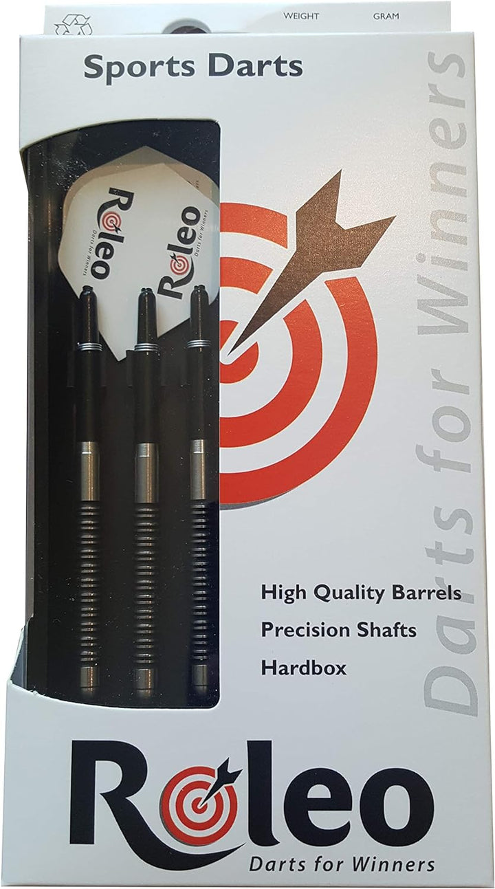 roleo Profi Steeldartpfeile Professional - 90% Tungsten - 3er Set 18g, 20g + 22g 22.0 Gramm, 22.0 Gr
