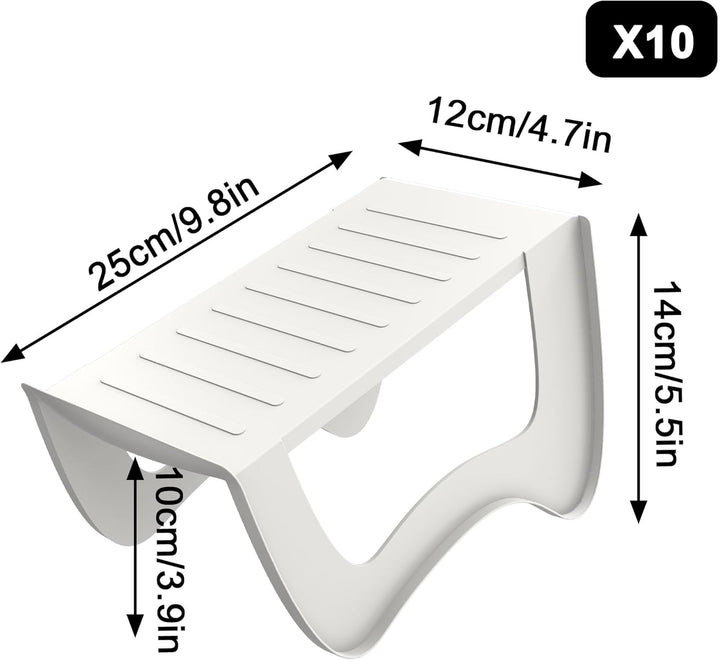 UISEBRT Doppelschicht Schuhstapler,PP Anti-rutsch Schuh Organizer Stapelbar,Schuhhalter platzsparend