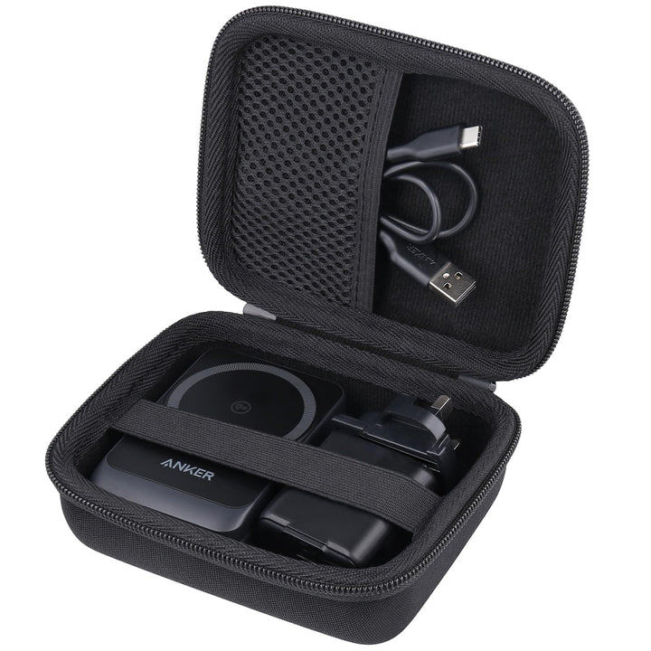 co2CREA Hart Tragbare Schutzhülle Etui Tasche für Anker MagGo 3-in-1 Ladestation 15W kabelloser Lade