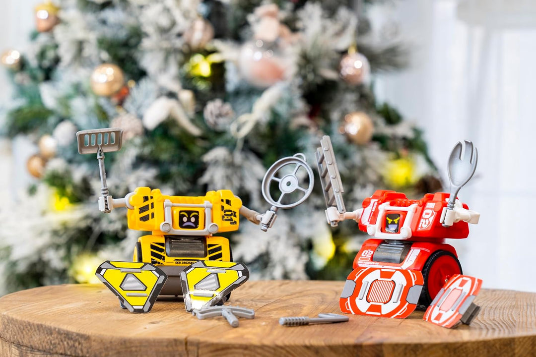 YCOO Pack 2 Roboter Street Kombat Ferngesteuerte Gestensteuerung 14cm - Es Bewegt Und Schlägt Seinen