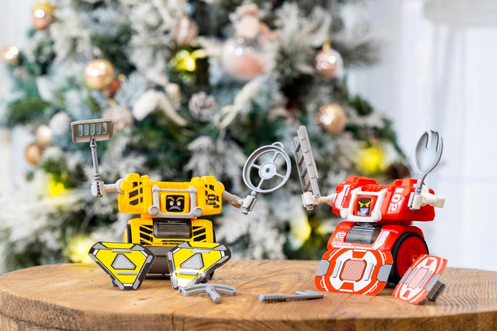 YCOO Pack 2 Roboter Street Kombat Ferngesteuerte Gestensteuerung 14cm - Es Bewegt Und Schlägt Seinen
