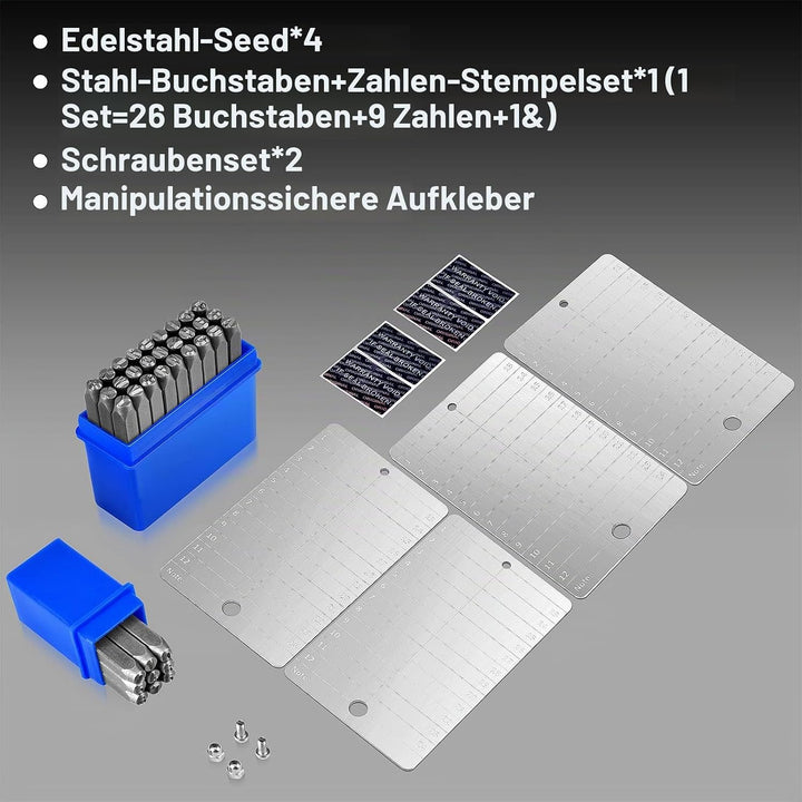 Crypto Seed Storage Bitcoin Wallet Cold Storage Crypto Wallet Kits Compatible with SecuX, Ledger, Tr