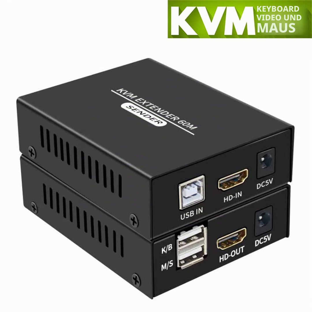 HDMI KVM Extender über Cat5e Cat6 1080P HDMI USB KVM Extender Übertragung mit Loop Out Unterstützung