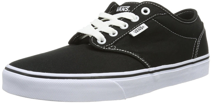 Vans Damen Atwood Low-Top 38 EU Schwarz Canvas Blk Wht 187, 38 EU Schwarz Canvas Blk Wht 187