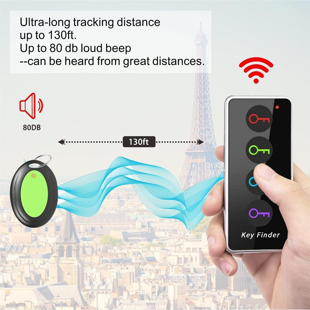 Schlüsselfinder Key Finder, Reyke Remote Finder Drahtloser RF-Gegenstandsfinder mit LED-Taschenlampe
