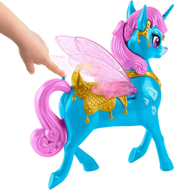 Shimmer & Shine Puppe mit Zahracorn-Figur, 35 Lieder, Geräusche und Sprüche Modern, Modern