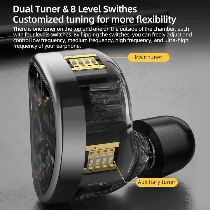 EZEAR KZ AS24 In-Ear-Kopfhörer, 12 BA-Einheiten auf jeder Seite, kabelgebundene Kopfhörer, KZ-Monito