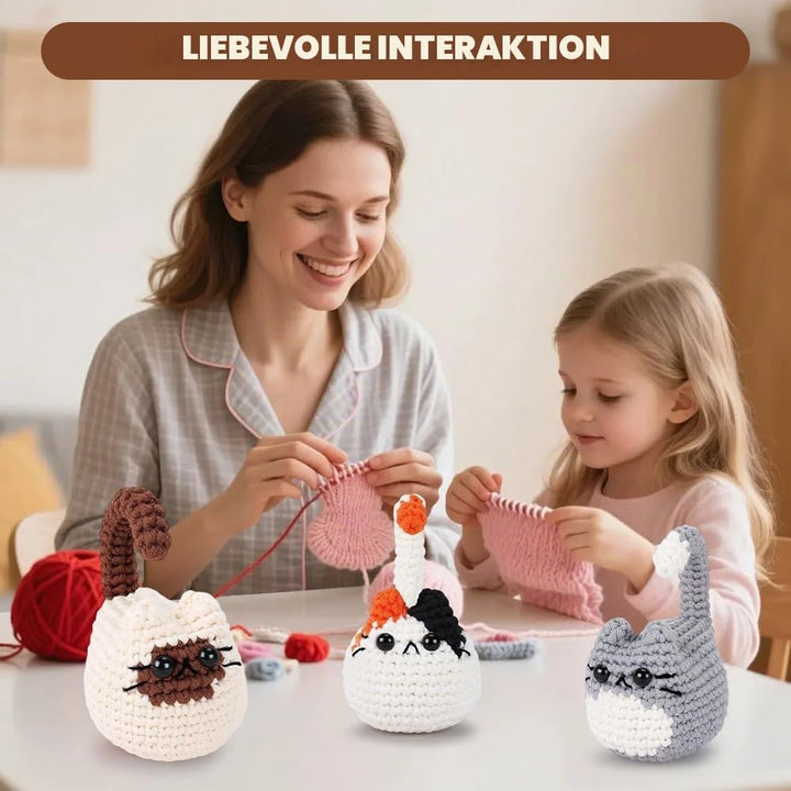 Occzin Heckel Set,Häkel-Starterset für Anfänger,Häkelset für Tiere,Geschenk für Geburtstage, Häkeln