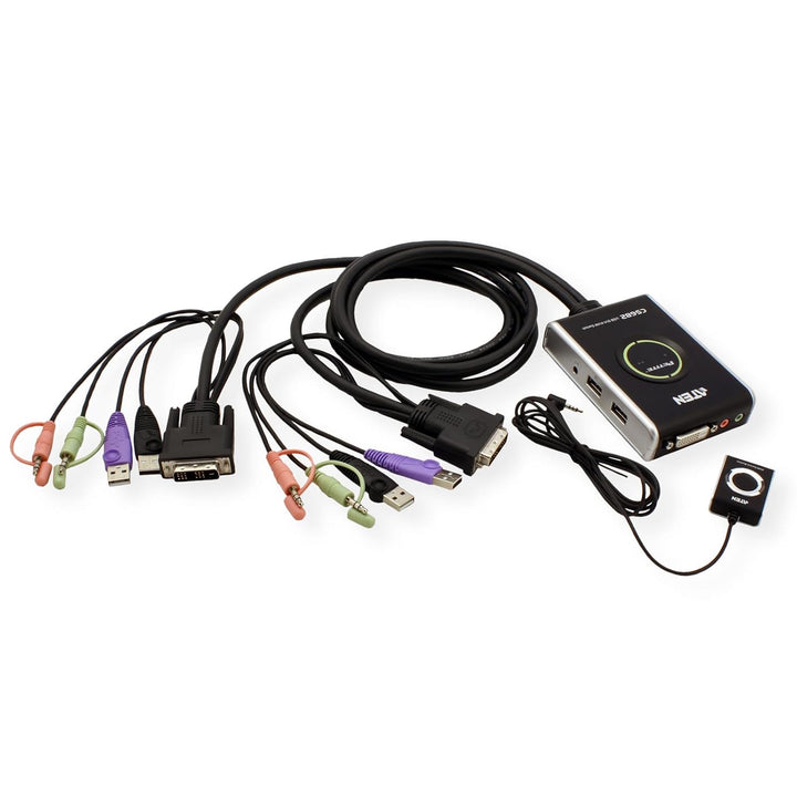 Aten CS682 USB 2.0-DVI-KVM-Switch mit 2 Ports