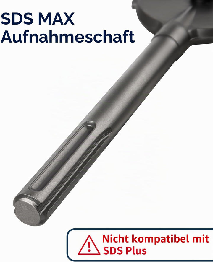 Firecore Bodenschaber SDS Max 320mm × 140mm, Spachtelmeissel für Böden, Linoleum, Vinylboden und Bet