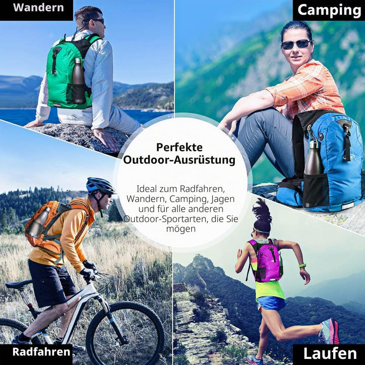 Lunidry Trinkrucksack Fahrradrucksack mit Trinkblase 2L Wasserdicht Sportrucksack, 20L Hydration Ruc