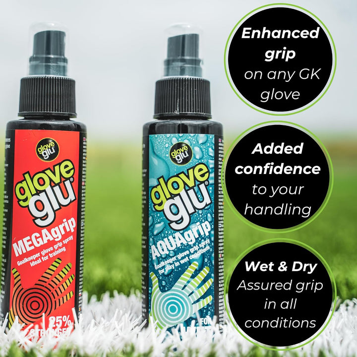gloveglu Megagrip Aquagrip Aquagrip Herren-Bundle Megagrip Aquagrip, 120 ml Flasche, verbessert Torw