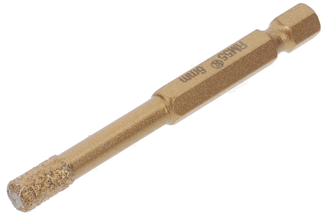 PRODIAMANT Profi Fliesenbohrer Fliese 6 mm x 6Kant Bit Aufnahme Diamantbohrer Winkelschleifer für tr