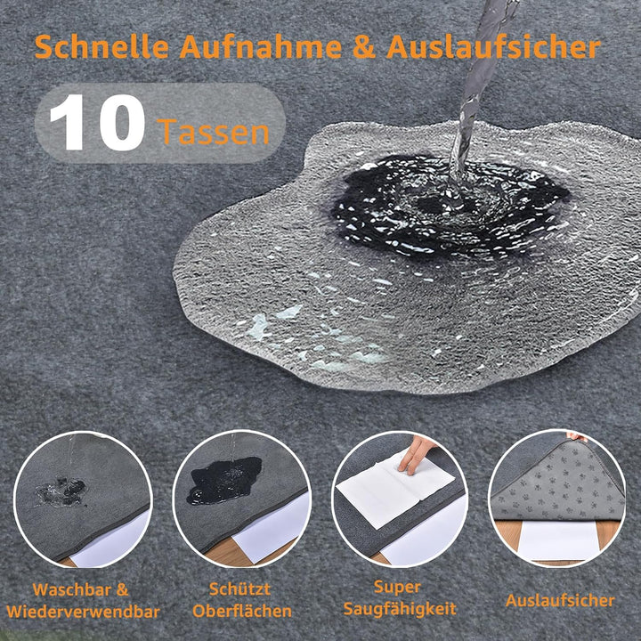 2er Waschbare Welpenunterlagen, 90*60cm Schnell absorbierendes Haustier-Training Pad für Welpen, ält