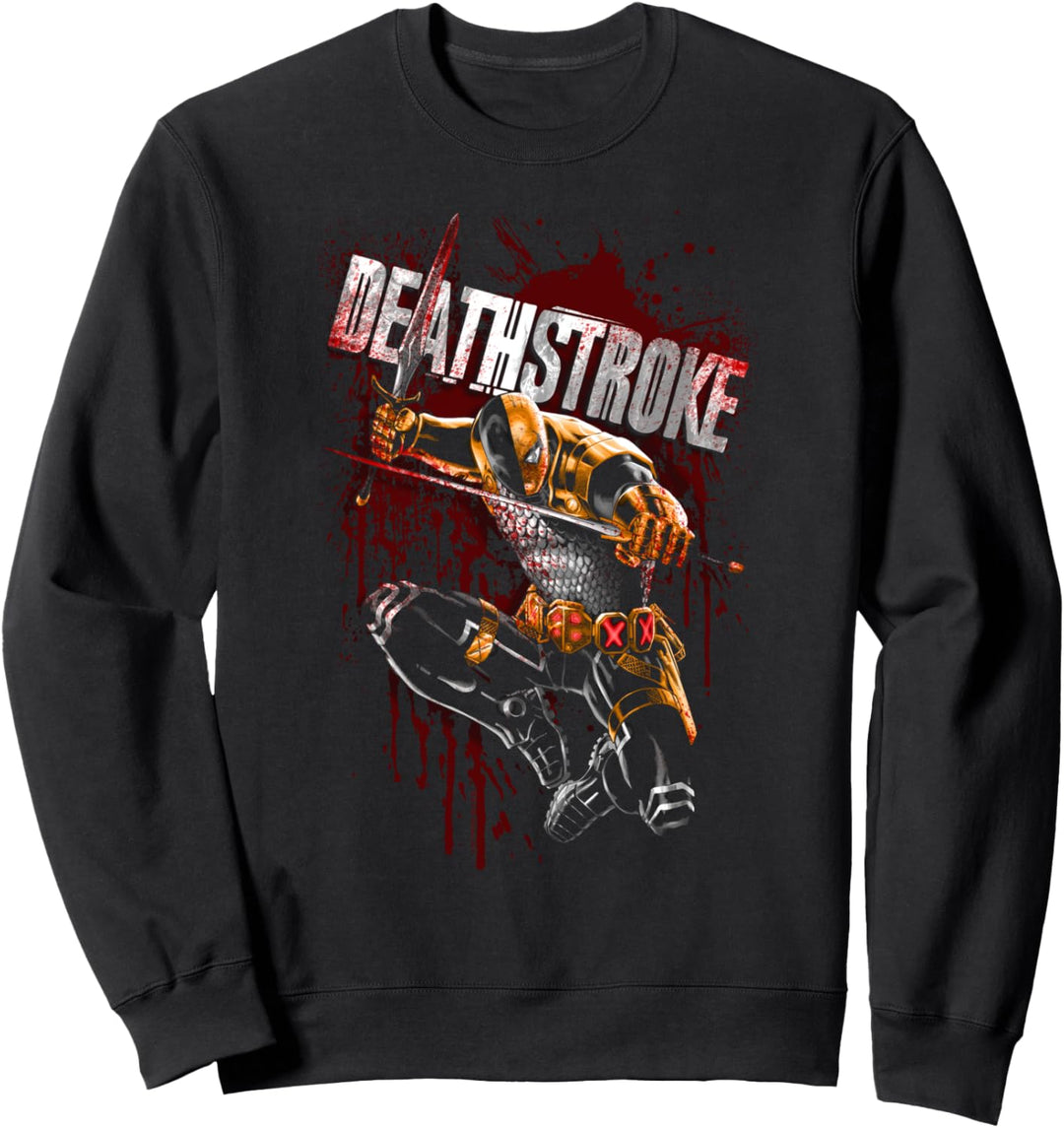 Batman Deathstroke Blood Splattered Sweatshirt