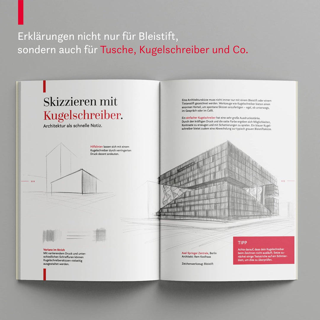 Architektur zeichnen leicht gemacht: Mit leicht verständlichen Anleitungen, vielen Übungen, Tipps un