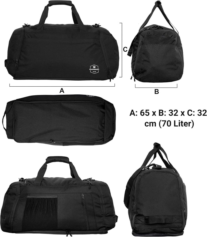 Ultimate Sportbag | nachhaltige Sporttasche mit Schuhfach & Nassfach mit Rucksackfunktion für Herren
