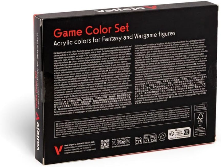 Vallejo (Game Farbe Advanced Farbe Set – farbig sortiert (16 Stück) 1 Originalverpackung, 1 Original