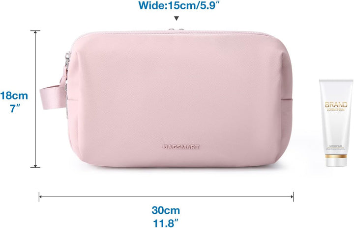 BAGSMART Kulturtasche für Herren,Travel Toiletry Organizer Dopp Kit Wasserabweisende Rasiertasche fü