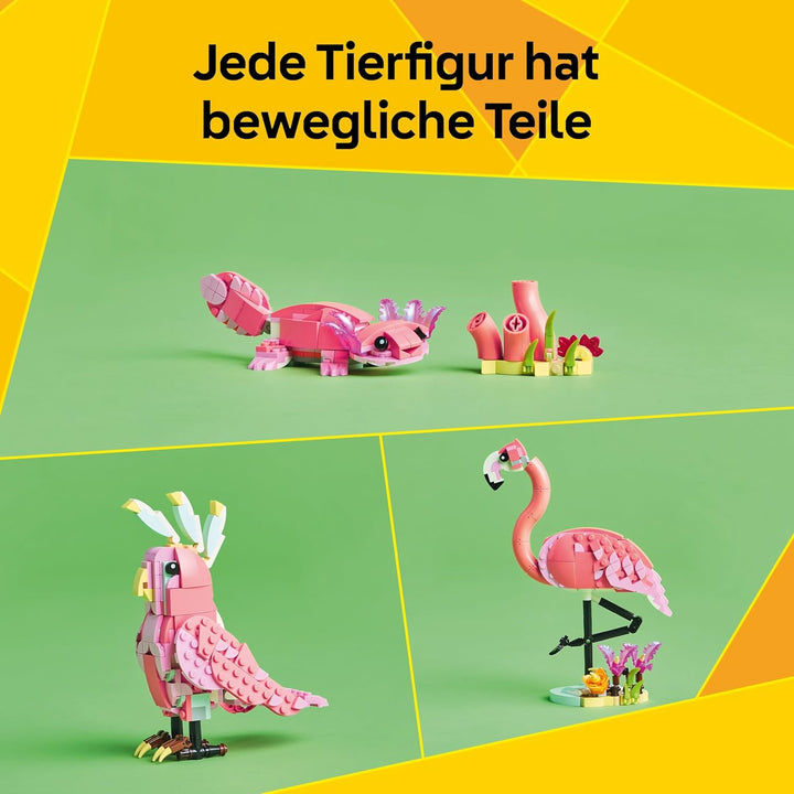 LEGO Creator 3in1 Wilde Tiere: Rosa Flamingo - Ostergeschenke für Mädchen und Jungen ab 8 Jahren - S