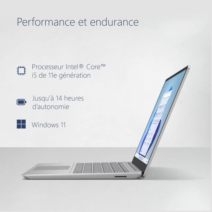 MICROSOFT Surface Laptop GO 2 256 - Plat