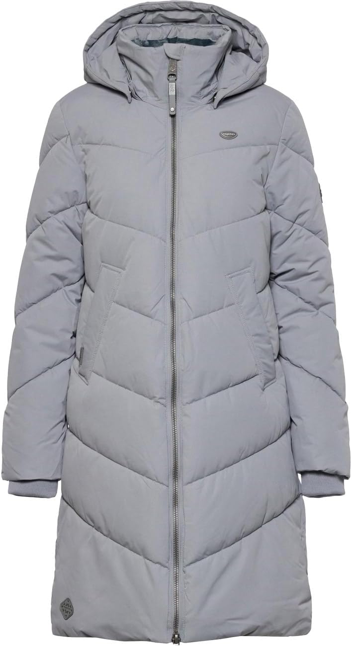 Ragwear Damen Steppmantel Rebelka M 3003 light grey, M 3003 light grey
