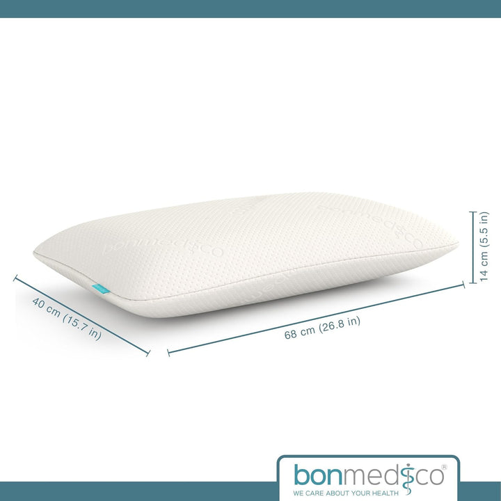 bonmedico Orthopädisches Nackenkissen Memory Foam | ergonomisches Kopfkissen gegen Nackenschmerzen –