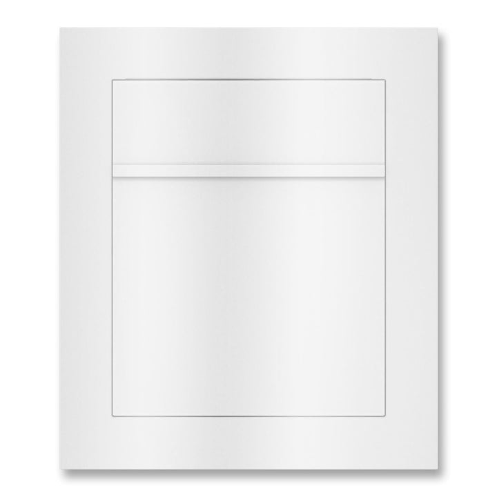 Metzler Unterputz Briefkasten Verkehrsweiss RAL 9016 – Hochwertiger Einbaubriefkasten aus pulverbesc